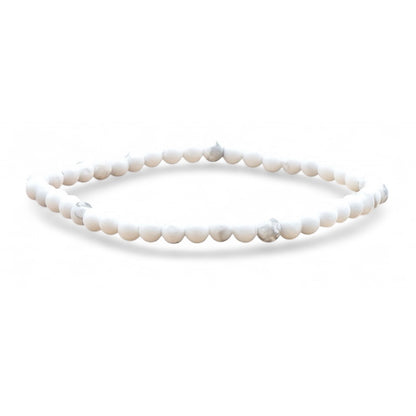 Zimbabwe A howlite bracelet (3-4mm balls)