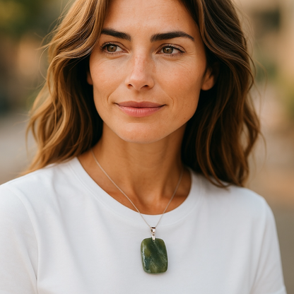 Serpentine pendant United States AB (rolled stone)