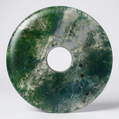 Donut or PI Chinese moss agate Brazil A