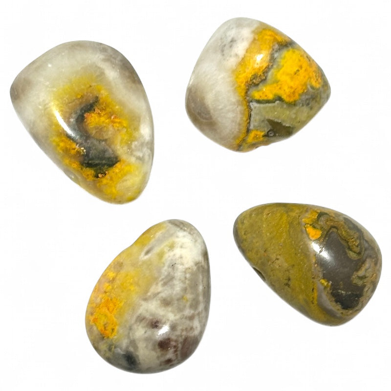 Indonesian Bumble Bee Jasper Pendant A (hole stone) + cord