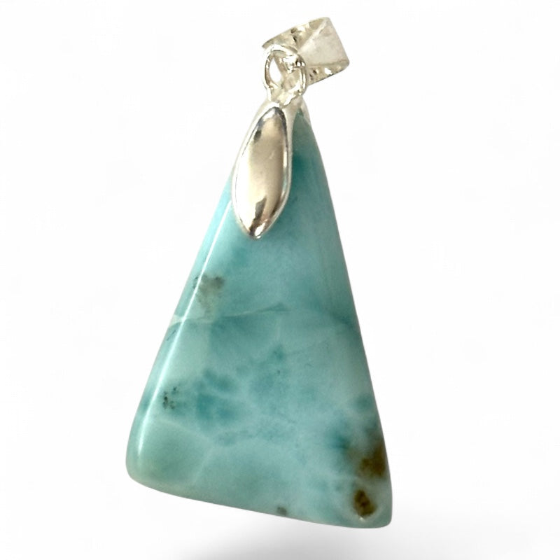 A+ Dominican Rep. Larimar Pendant in 925 Silver - Unique Piece