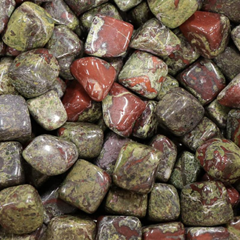 Jaspe sang de dragon Afrique du Sud A (pierre roulée)