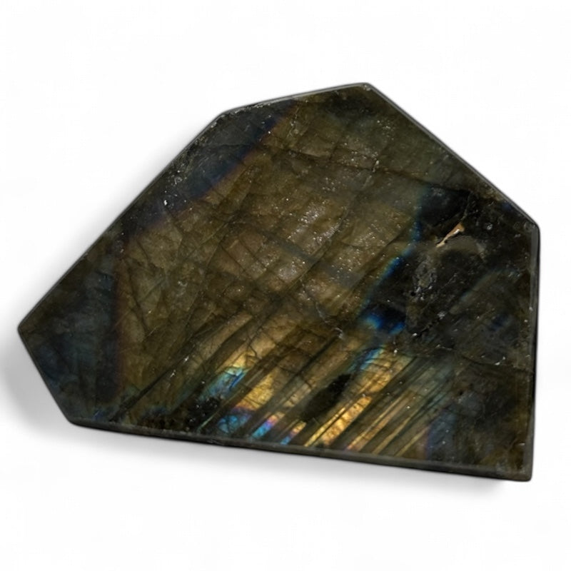 Labradorite taillée polie toutes faces Madagascar AA - 150g