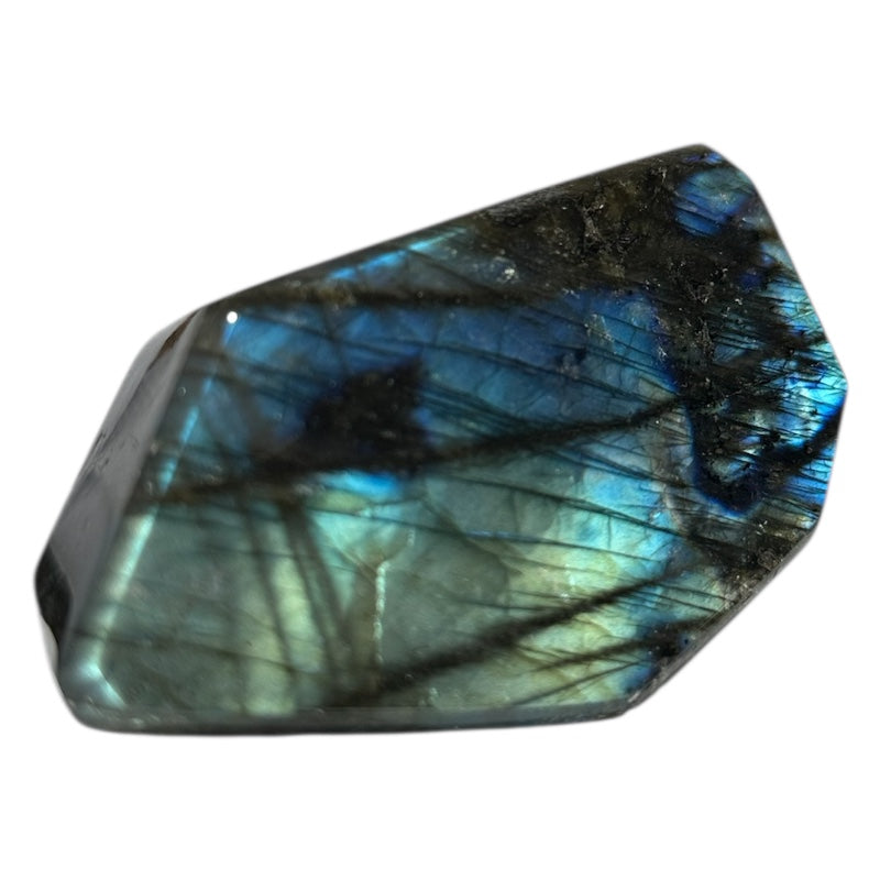 Labradorite taillée polie toutes faces Madagascar AA - 280g