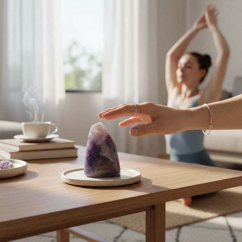 Lépidolite Madagascar AA forme libre - 284g