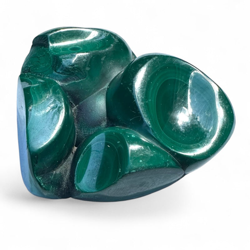 Malachite Congo A forme libre semi polie - 206g