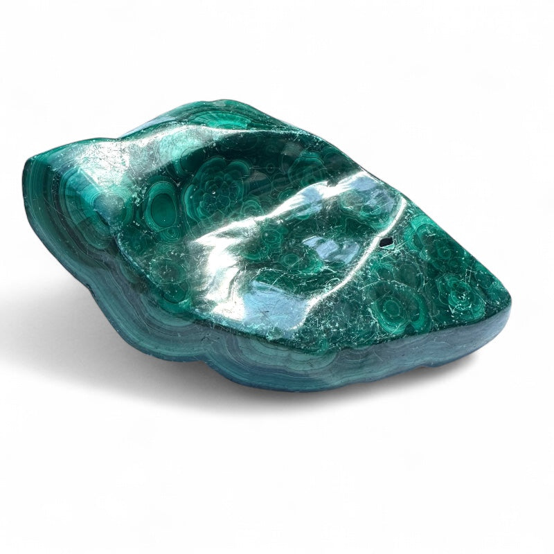 Malachite Congo A forme libre semi polie - 229g
