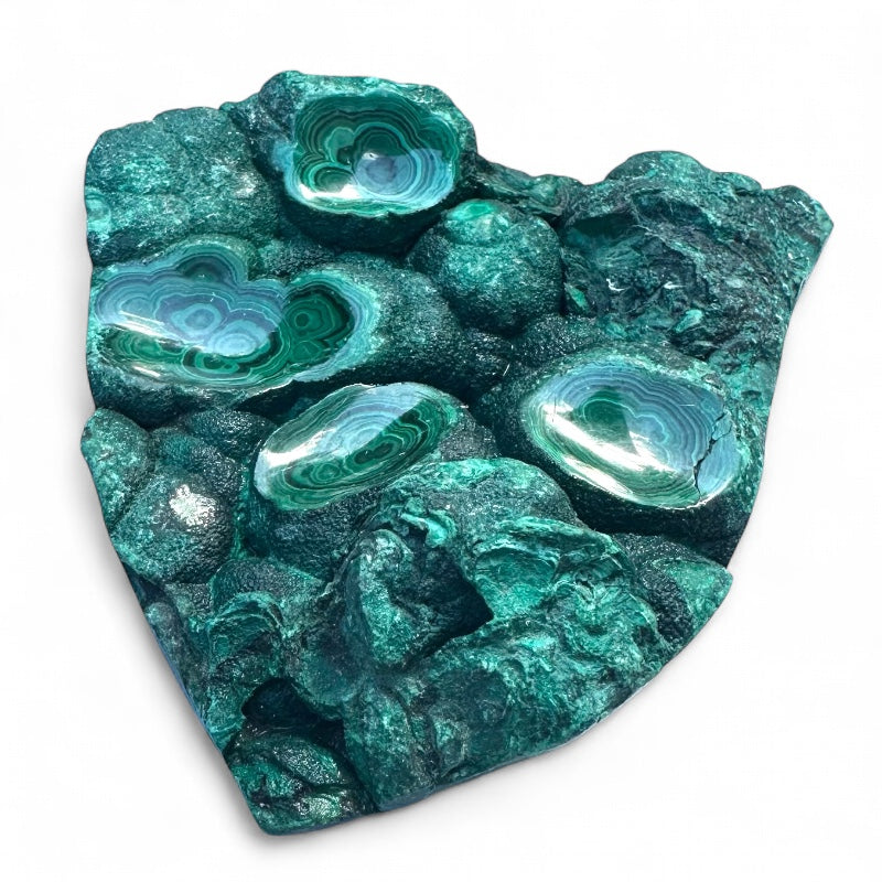 Malachite Congo A forme libre semi polie - 272g