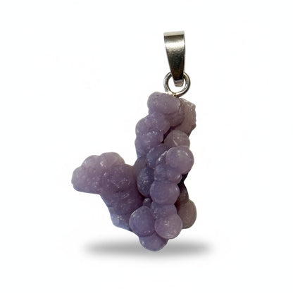 Indonesia grape chalcedony pendant AA 925 silver buckle