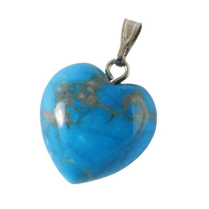 Pendentif coeur turquenite Chine A acier inoxydable (15mm)