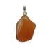 Pendentif cornaline pierre roulée boucle argent 925