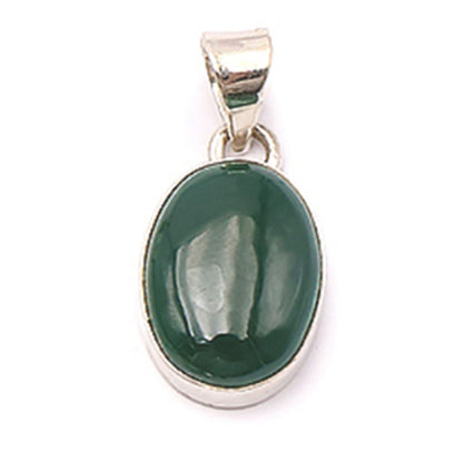 Colgante malaquita del Congo AA plata 925