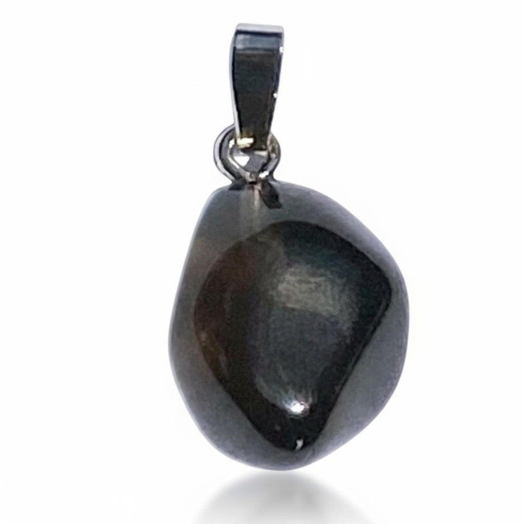 Pendentif obsidienne larme d&