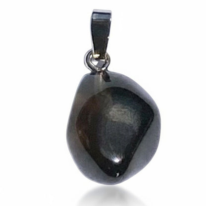 Pendentif obsidienne larme d&