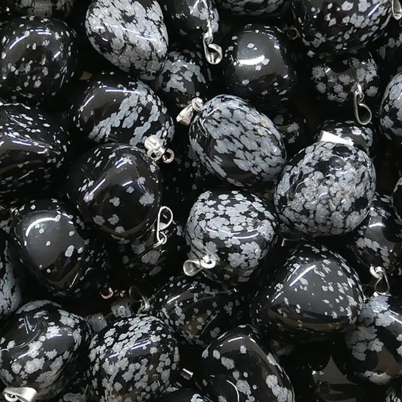 Obsidiana nieve México A+ (piedra laminada)