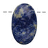 Pendentif sodalite ovale Brésil A (pierre trouée) + cordon 
