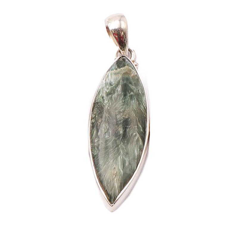 Pendentif séraphinite Russie AA argent 925