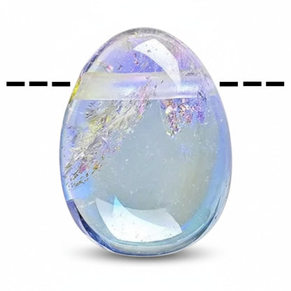 Colgante cuarzo aura ángel Brasil A (piedra perforada) + cordón