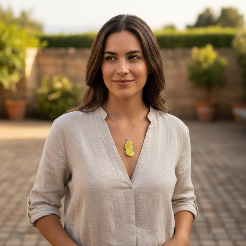 Pendentif Brucite Pakistan AA boucle argent 925