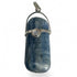 Pendentif cyanite bleue et peristerite Inde A argent 925