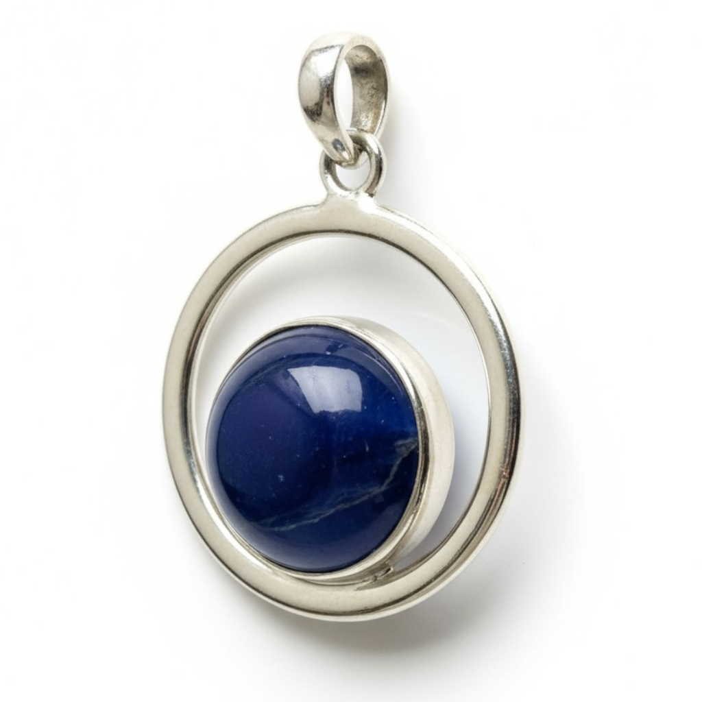 Iolite pendant India AA silver 925