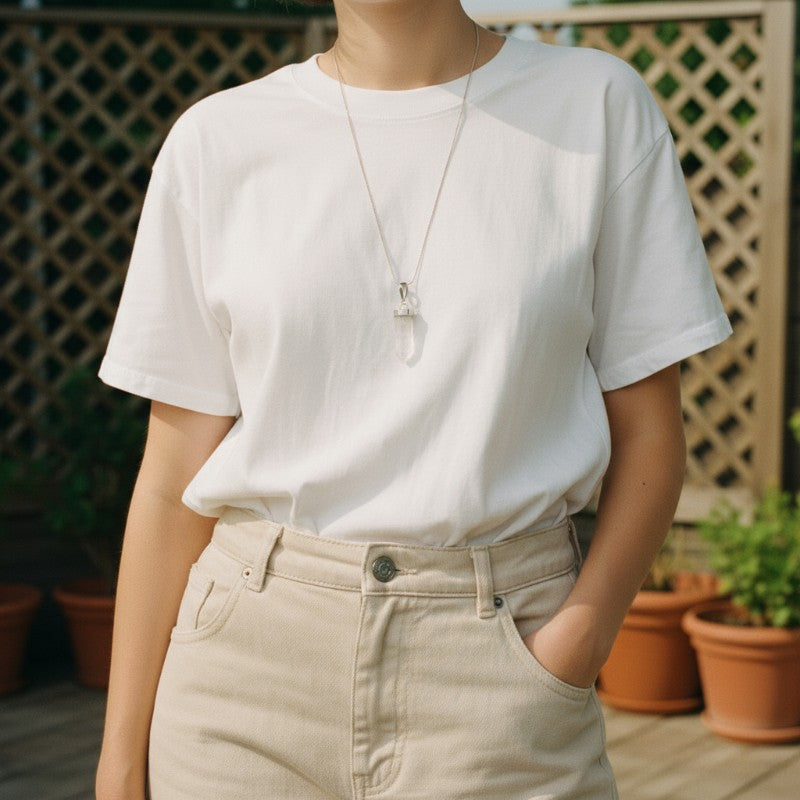 Kunzite pendant Brazil AA silver 925