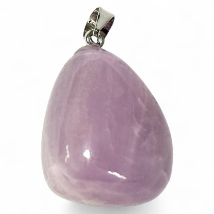 Kunzite pendant Brazil with rolled stone 925 silver loop