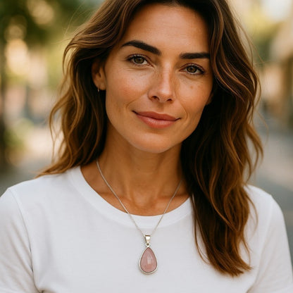 Kunzite pendant Brazil AA silver 925