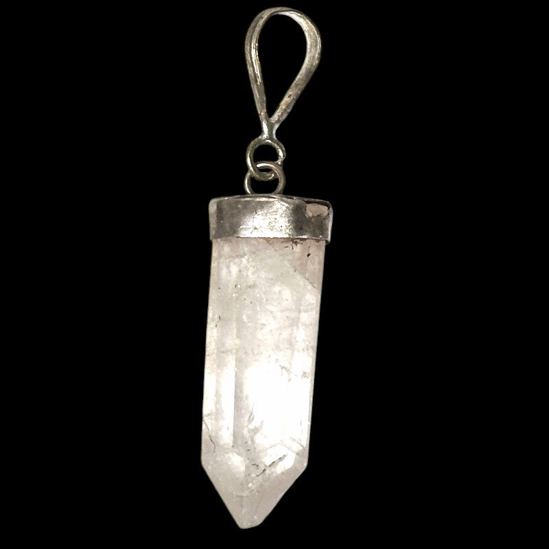 Pendentif kunzite cristallisée Brésil A+ argent 925