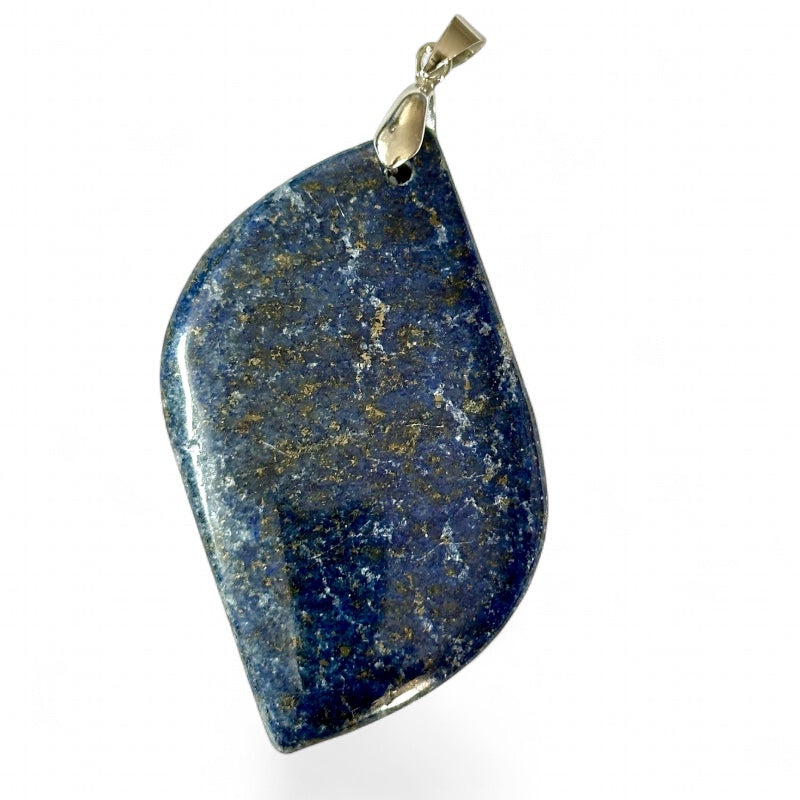 Afghanistan lapis lazuli pendant A (pierced stone) stainless steel
