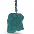 Pendentif malachite Congo AA pierre plate + cordon