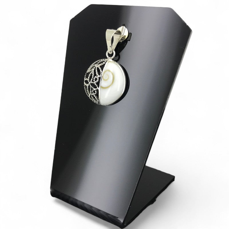 925 silver Eye of Saint Lucia pendant (diamond)