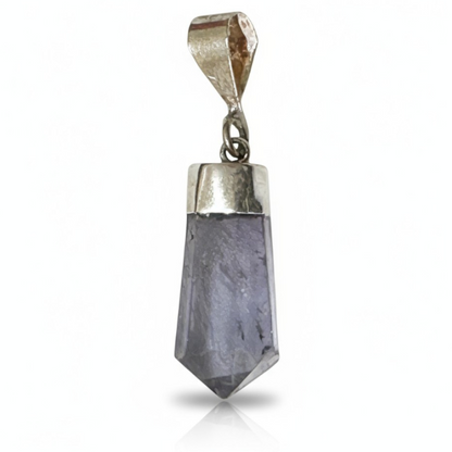 Purple fluorine point pendant China AA silver 925