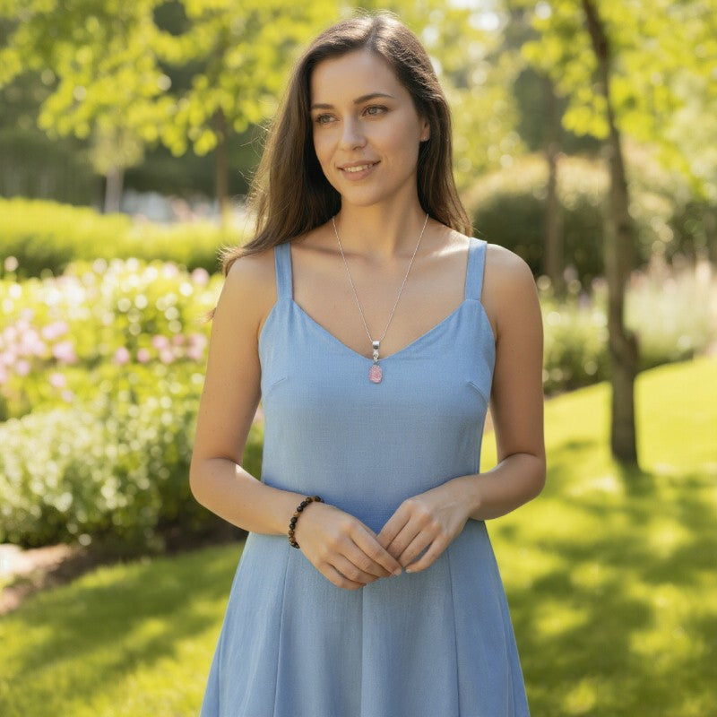 Pendentif spinelle rouge Sri Lanka A boucle argent 925