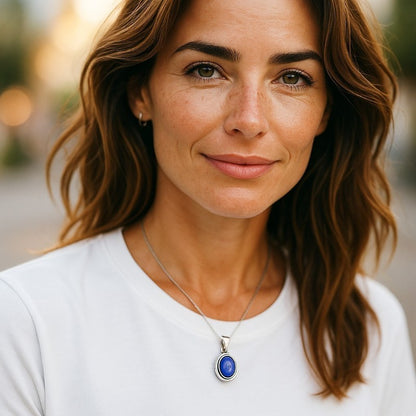 Pendentif tanzanite AA argent 925