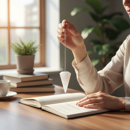 Pendule jade blanc hexagonal Chine A