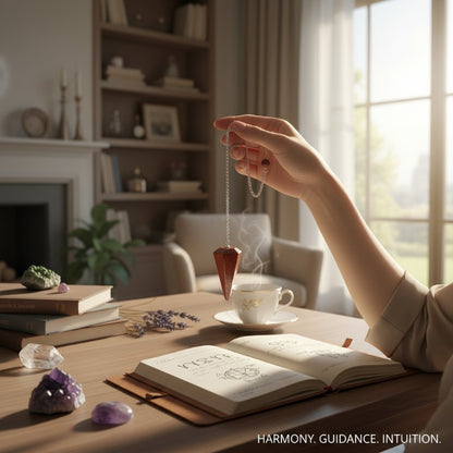 Péndulo hexagonal de jaspe rojo Sudáfrica A