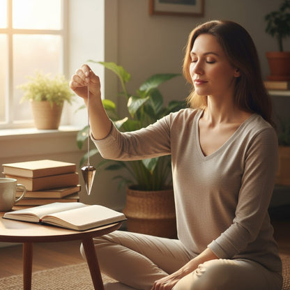Pendule quartz fumé hexagonal Brésil A