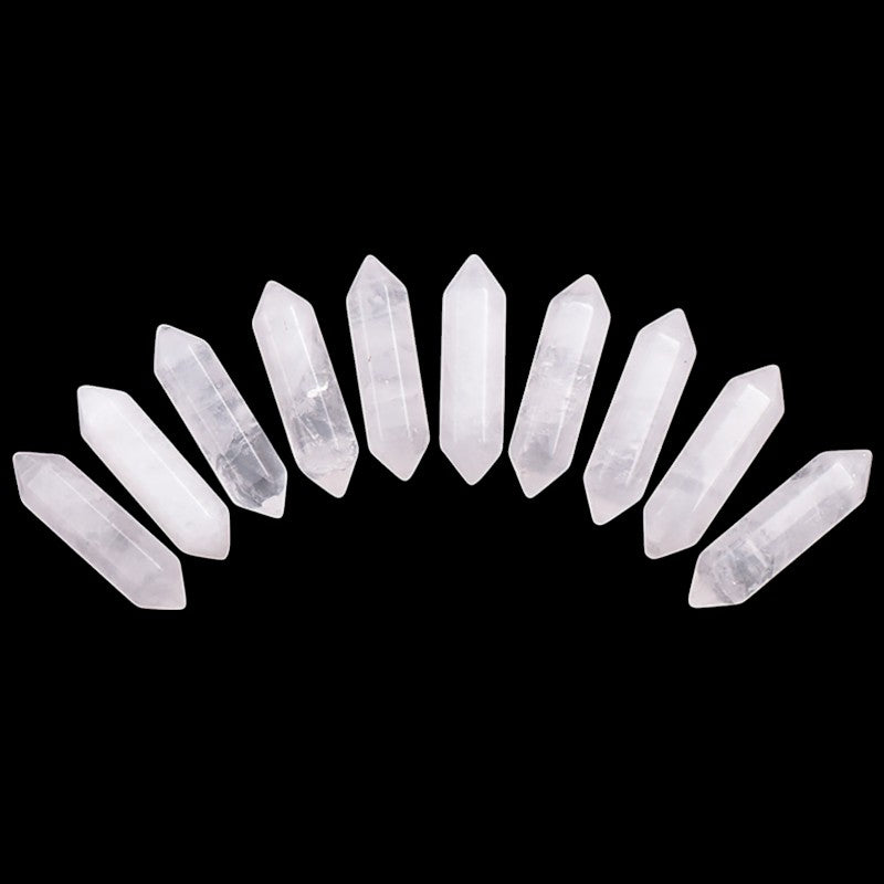 Double-terminated rock crystal tip Brazil A