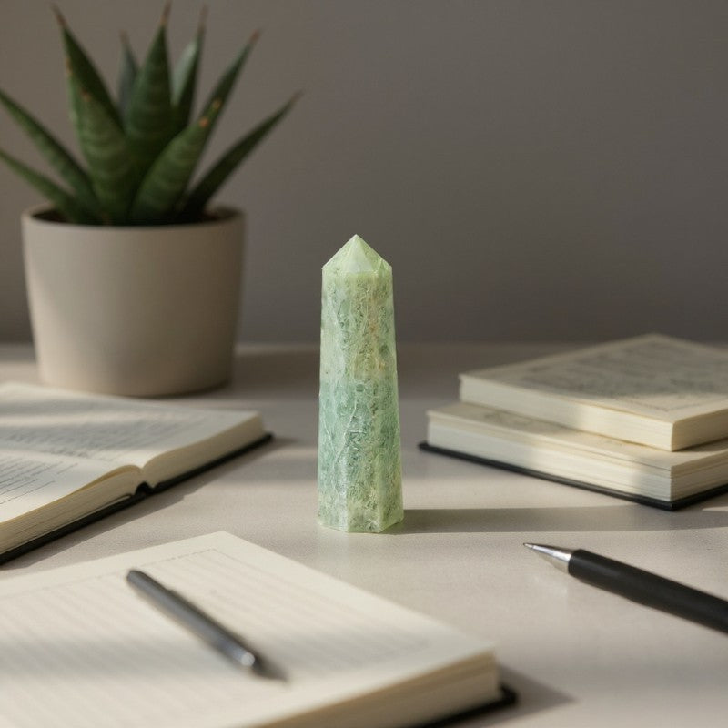 Rainbow moonstone prism (peristerite) Madagascar A - 70-90mm