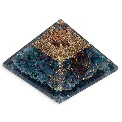 Pirámide de orgonita esmeralda 3cm