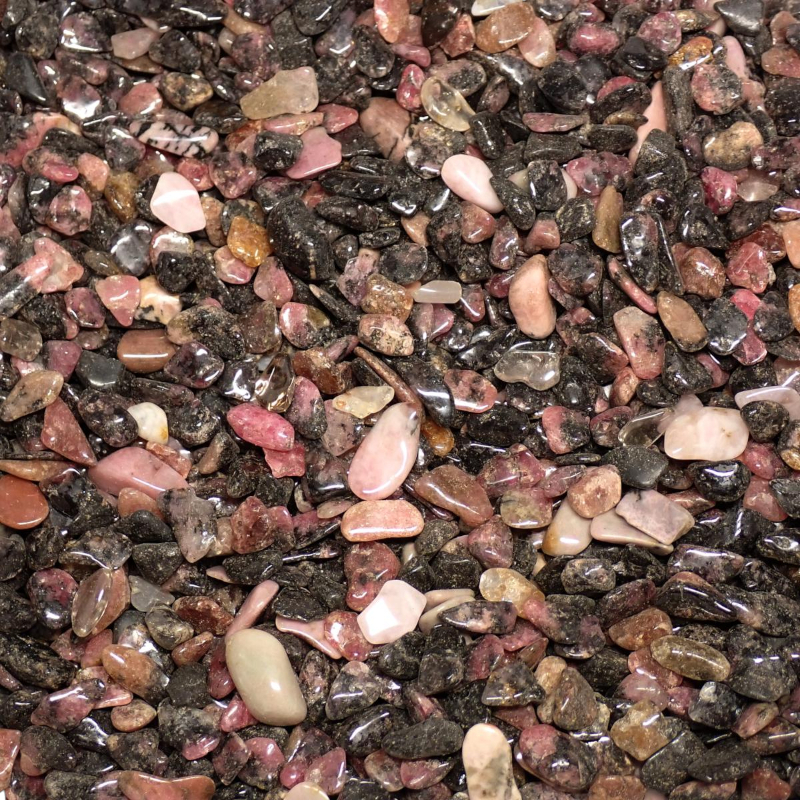 Lot rhodonite Madagascar A (mini-pierre roulée XS) - 100g