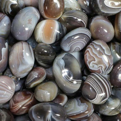 Agate Botswana A (pierre roulée) - La Boite à Cailloux