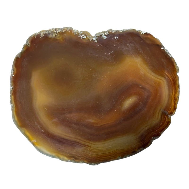 Agate Brésil AA (tranche fine) - La Boite à Cailloux
