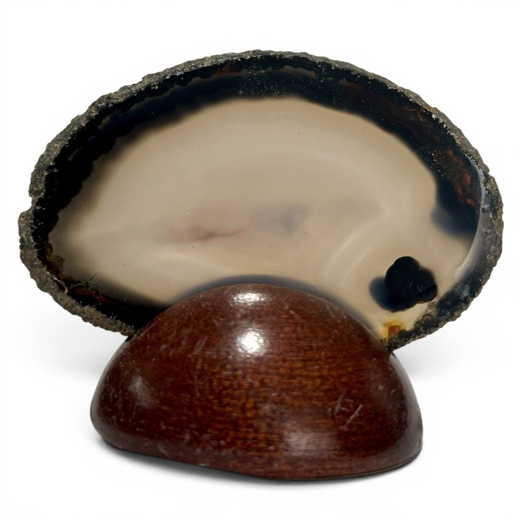 Agate Brésil AA (tranche fine) - La Boite à Cailloux