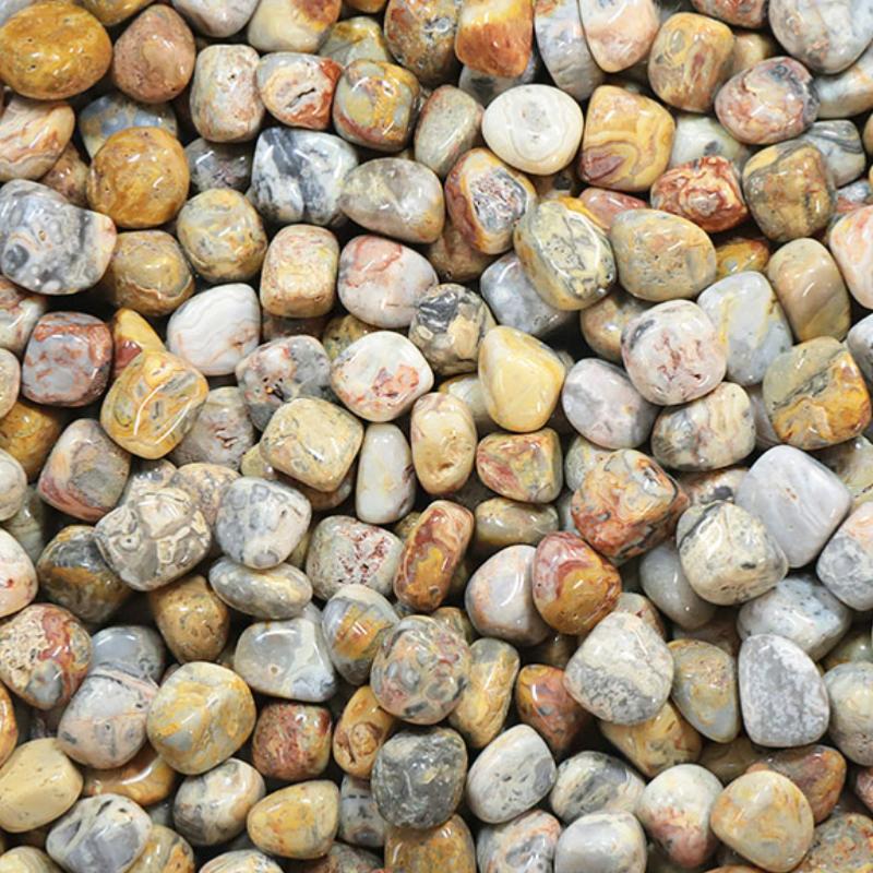 Agate crazy Lace Mexique A (pierre roulée) - La Boite à Cailloux