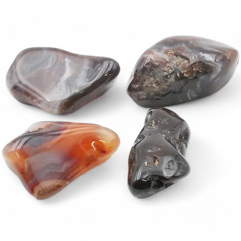 Agate de feu Mexique A (pierre roulée) - La Boite à Cailloux