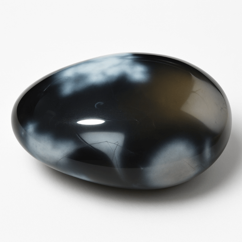 Agate grise Madagascar A (galet XL) - La Boite à Cailloux