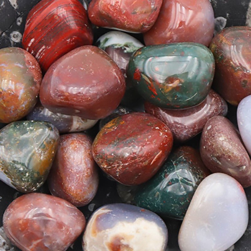 Agate indienne A (pierre roulée) - La Boite à Cailloux