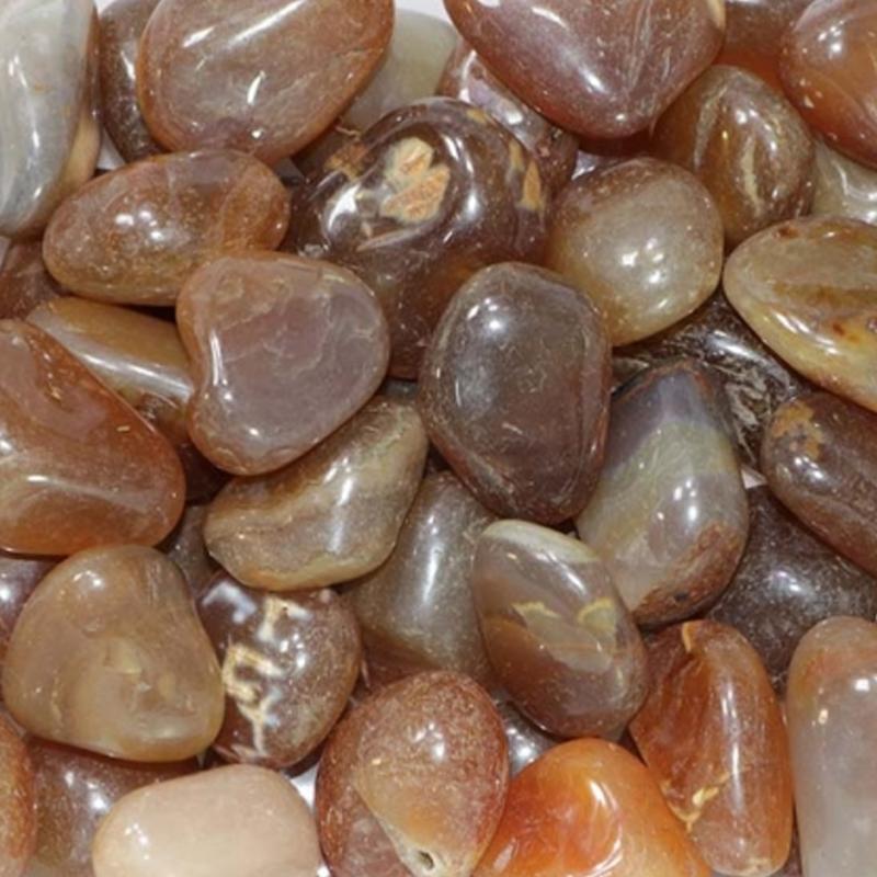 Agate naturelle Brésil AB (pierre roulée) - La Boite à Cailloux
